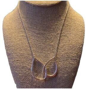 Chloe And Isabel Necklace Silver Tone Entertwined